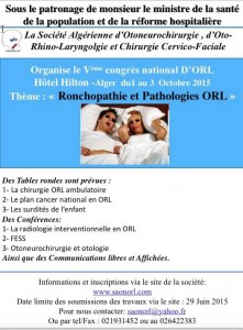 Lire la suite à propos de l’article 5ème Congrès SAONORL – Alger