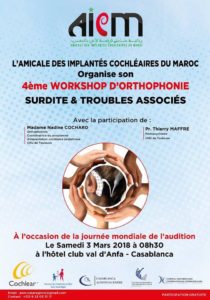 Lire la suite à propos de l’article 4ème Workshop d&rsquo;orthophonie surdité et troubles associés