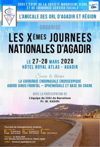 Lire la suite à propos de l’article Les Xèmes Journées Nationales ORL d&rsquo;Agadir