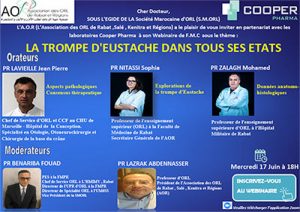 Lire la suite à propos de l’article Webinaire: LA TROMPE D&rsquo;EUSTACHE DANS TOUS SES ÉTATS