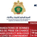Webinaire: Bonnes pratiques de prise en charge des malades covid et non-covid après la levée du confinement