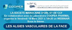 Lire la suite à propos de l’article Webinaire: LES ALGIES VASCULAIRES DE LA FACE