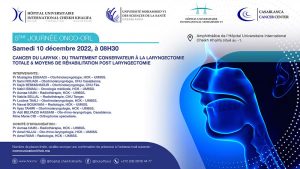 Lire la suite à propos de l’article 5ème Journée ONCO-ORL : Cancer du Larynx