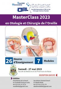 Lire la suite à propos de l’article MasterClass -Otologie- 27 mai 2023